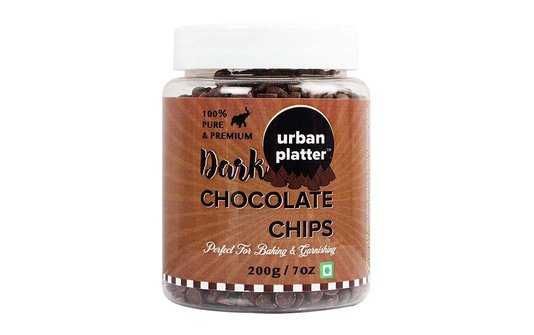 Urban Platter Dark Chocolate Chips    Plastic Jar  200 grams